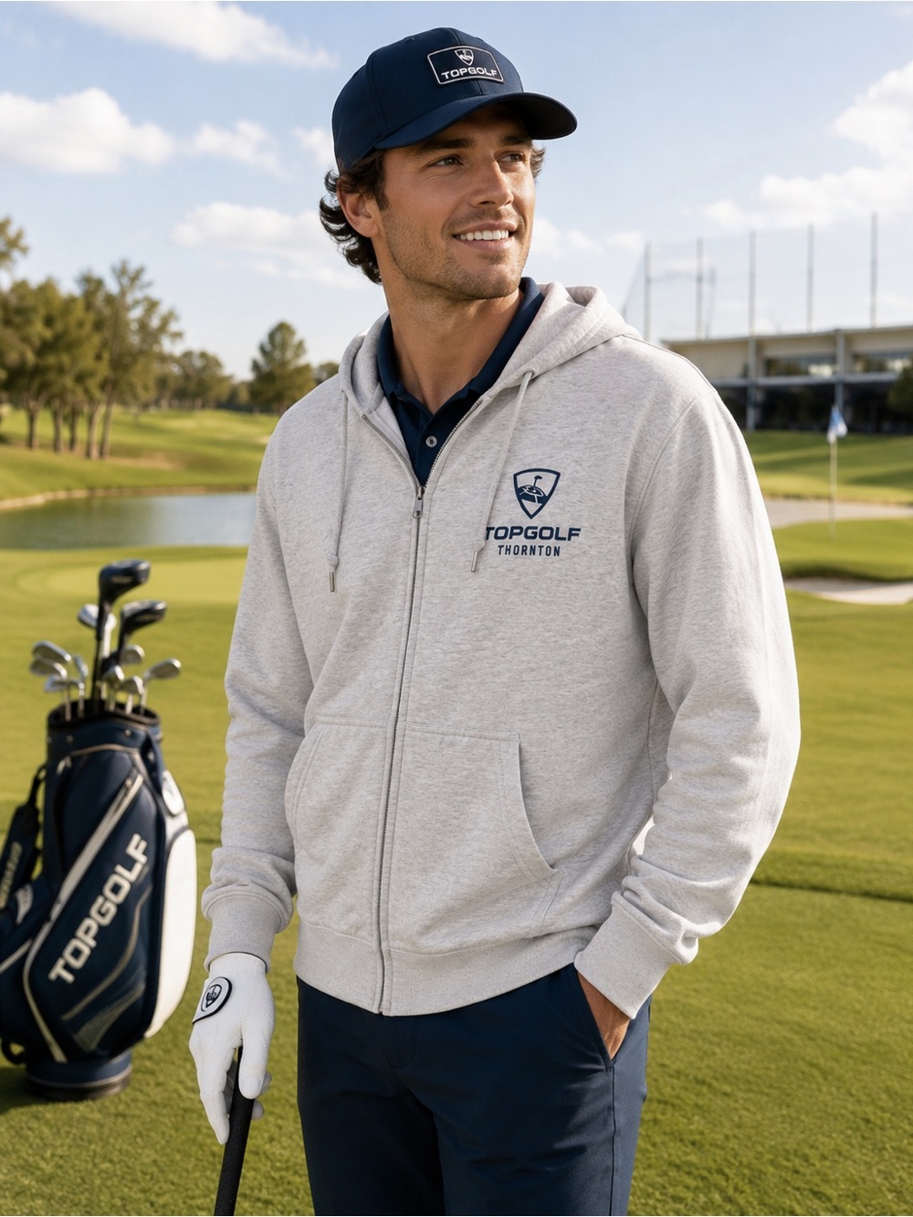 Topgolf Thornton Full-Zip Hoodie – Size Large